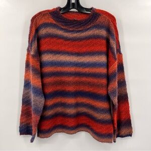 Democracy Red and Blue Striped Sweater